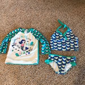 Gymboree 3 piece swimsuit
